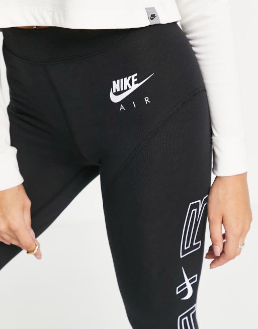 Nike – Air – Leggings in Schwarz mit hohem Bund ASOS