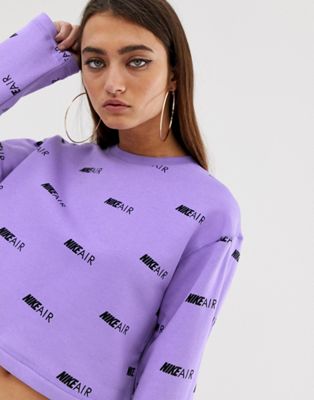 nike air hoodie purple