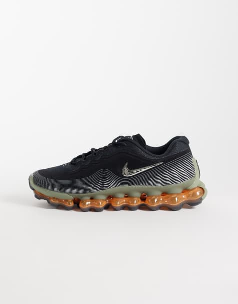Nike Air Liquid Max trainers in black and orange - view 1