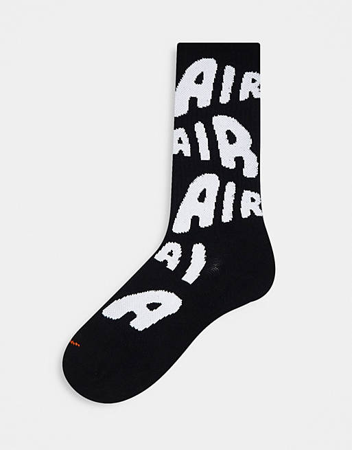 Seminarie nevel Wanneer Nike Air logo socks in black | ASOS