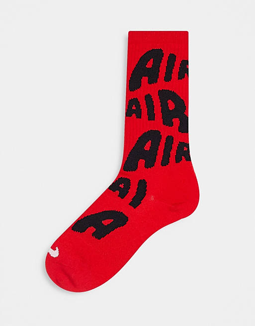 Nike Air logo socks in red | ASOS