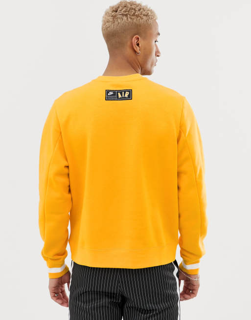 Nike air yellow jumper sale