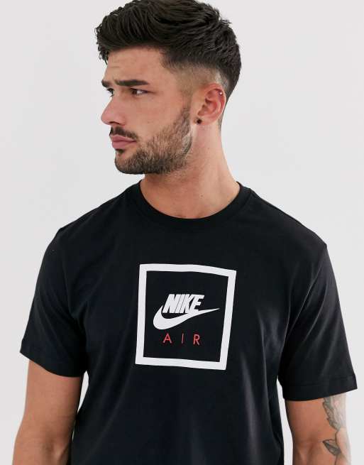 Nike Air logo t shirt in black