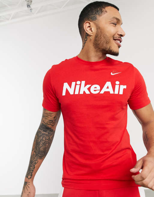 Nike air shirt on sale red