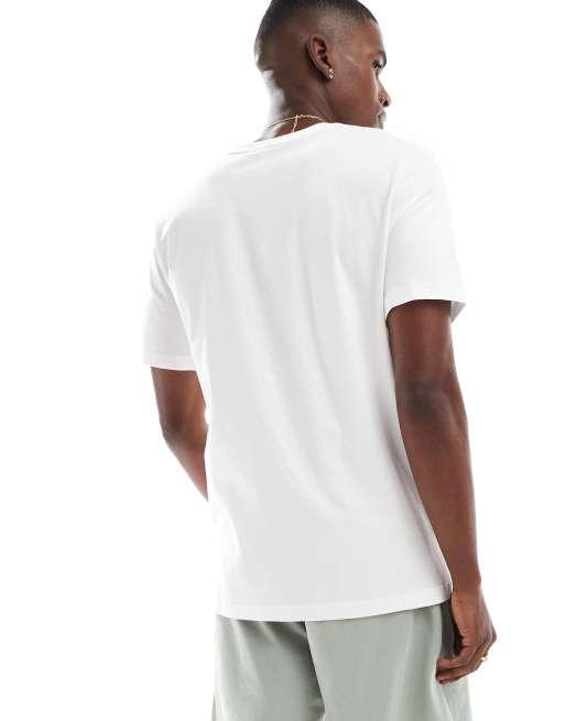 Nike Air logo t-shirt in white and yellow
