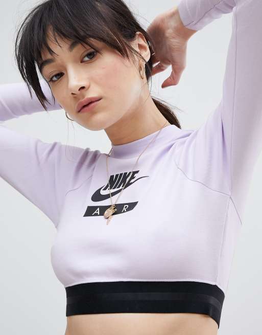 Nike air women's long hotsell crop top