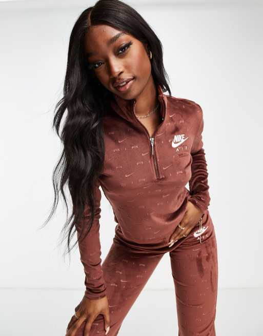 Womens burgundy store nike tracksuit