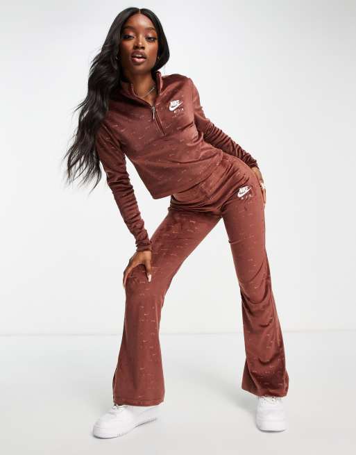 Nike womens velour tracksuit online