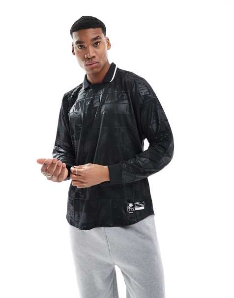 Nike Air longsleeve football shirt in black - view 1