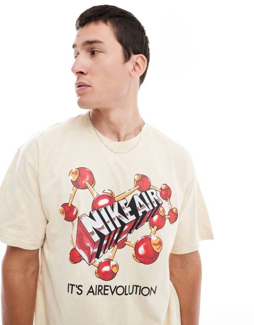 Nike - Air M90 - Uniseks T-shirt met grafische print in lichtbruin