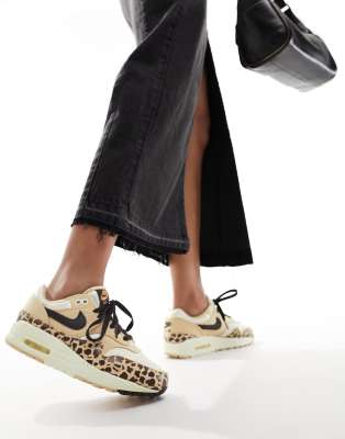 Nike - Air Max 1 '87 - Sneaker mit Leopardenmuster-Bunt