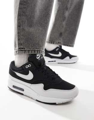 Nike - Air Max 1 - Baskets - Gris et noir