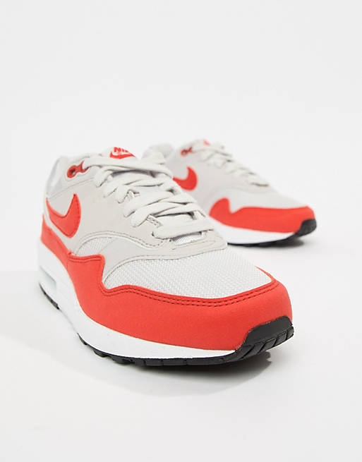 Nike - Air Max 1 - Baskets - Rouge et gris | ASOS