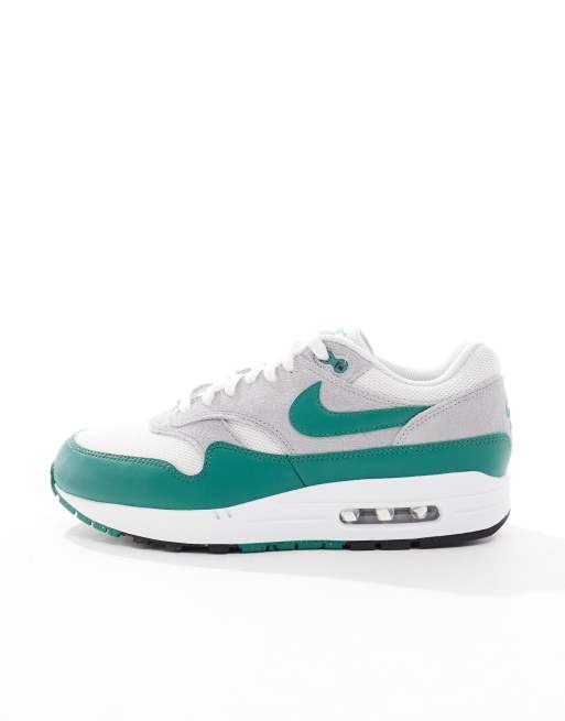 Nike Air Max Ess trainers in grey and green ASOS