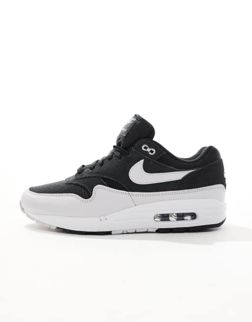 Nike - Air Max 1 - Grå og sorte sneakers , 4 af 5