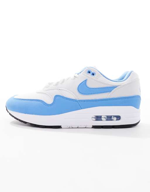 Nike Air Max 1 Sneakers bianche e blu ASOS