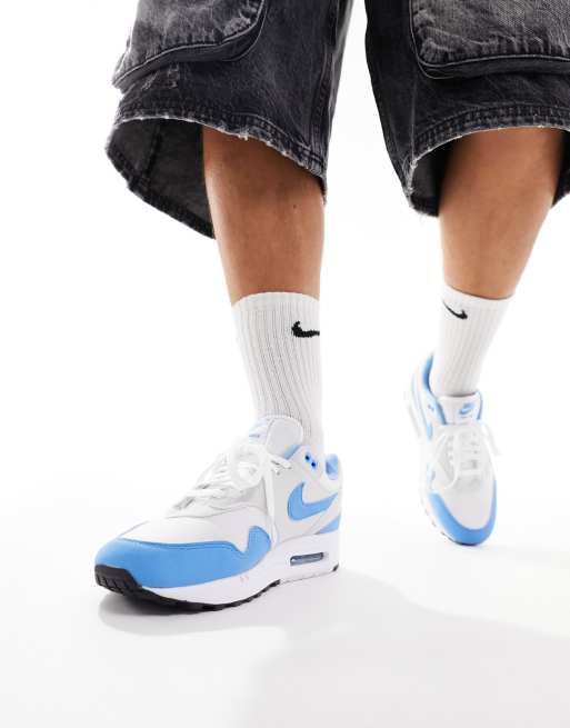 Nike Air Max - 1 - Sneakers bianche e blu, 4 di 5
