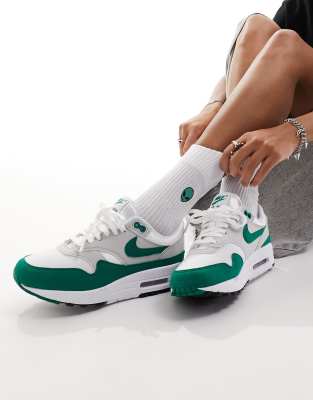 Nike Air Max 1 Sneakers In Green-gray In Gray