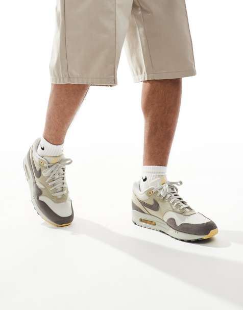 Nike Air Max 1 sneakers in off-white and dark gray - view 1