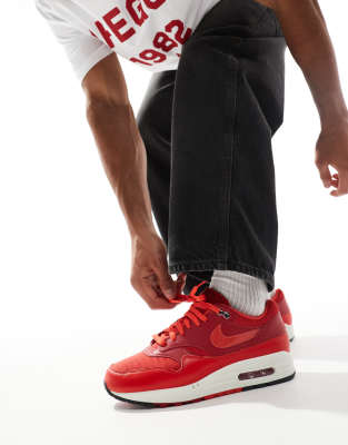 Nike Air Max 1 Sneakers In Red In Red