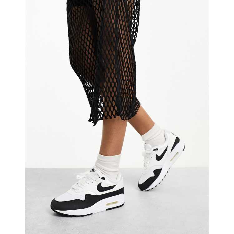 Nike Air Max 1 sneakers in white and black ASOS