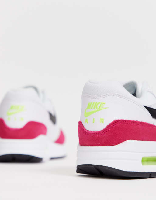 NIKE Air Max 1 sneakers in white and pink AH8145 111 ASOS