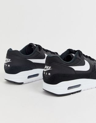 nike grey and black air max 1 trainers
