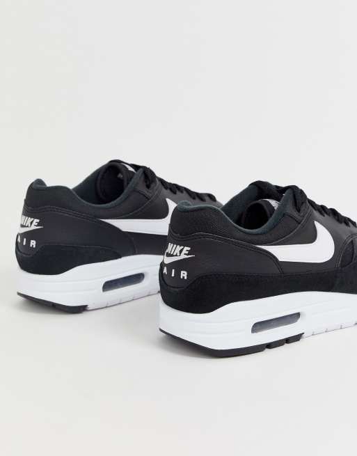 overlap Kirurgi nevø Nike Air Max 1 trainers in black | ASOS