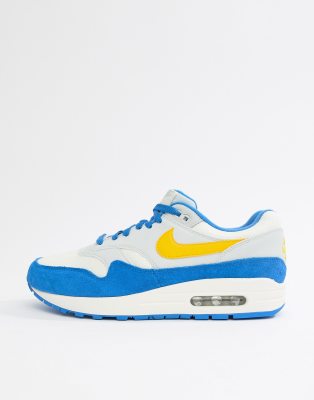 nike air max 1 trainers in blue