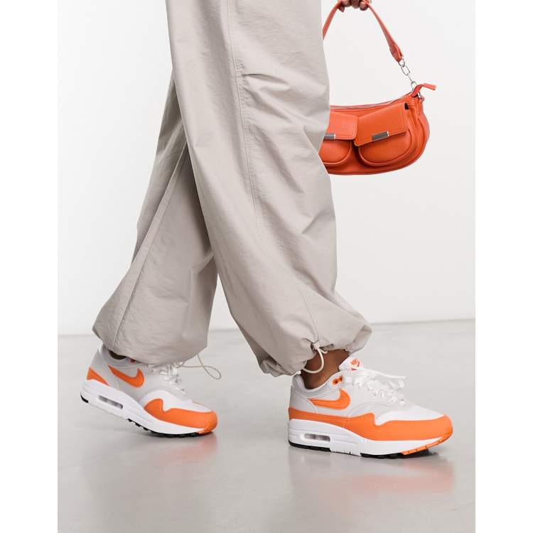 Orange and sale gray sneakers