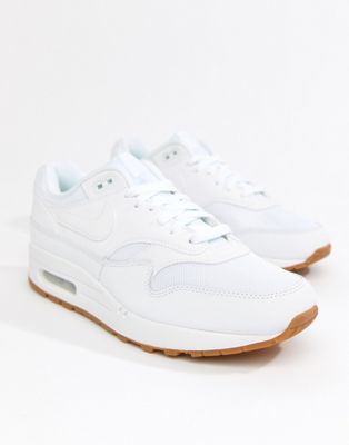 nike air max 1 trainers in white
