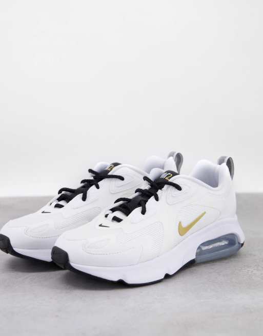 Nike Air Max 200 Baskets Blanc dor ASOS