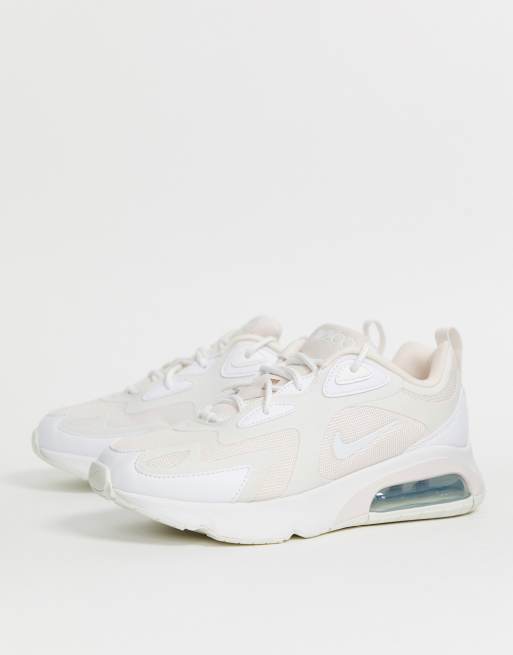 Nike Air Max 200 Baskets Blanc et rose ASOS