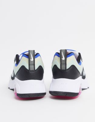 nike air max 200 blue black and orange sneakers