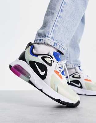 orange blue and black air max