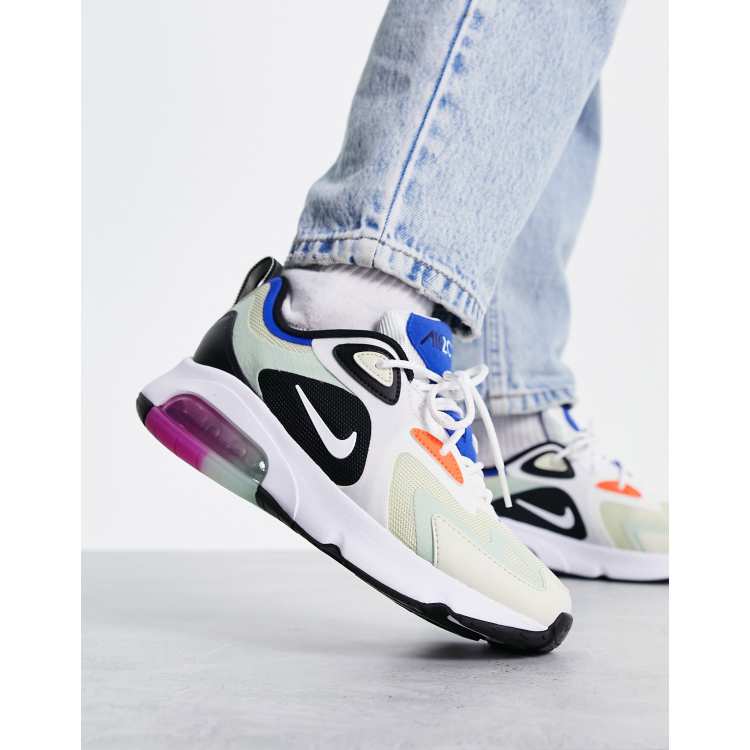 Nike Air Max 200 Blue black and orange sneakers ASOS