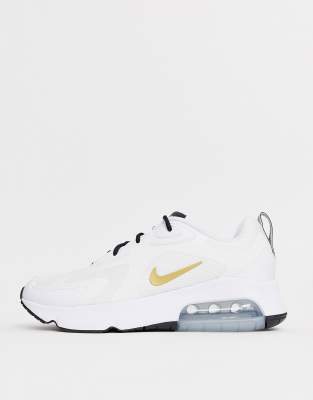 Nike Air - Max 200 - Sneakers bianco e oro | ASOS