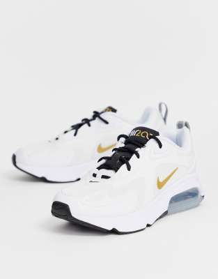 nike air bianche e oro