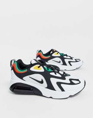 Nike Air Max 200 sneakers in black and white | ASOS
