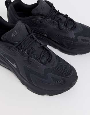 nike air max 200 trainers in triple black