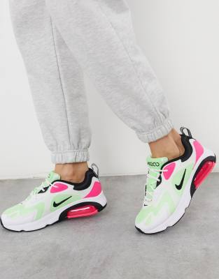 green and pink nike air max