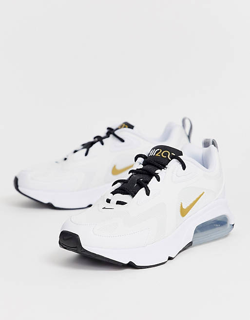 Nike - Air Max 200 - Sneakers in wit en goud