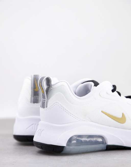 Nike air max wit cheap met goud