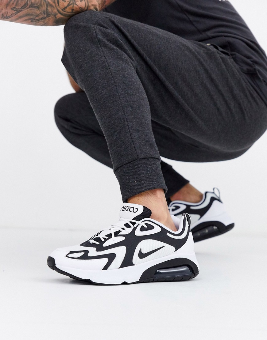 Nike Air Max 200 -Sneakers in wit/zwart AQ2568-104