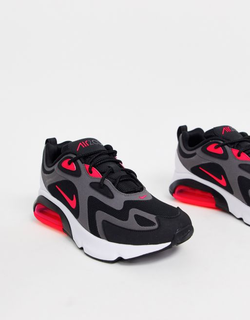 Nike air 200 black cheap and pink