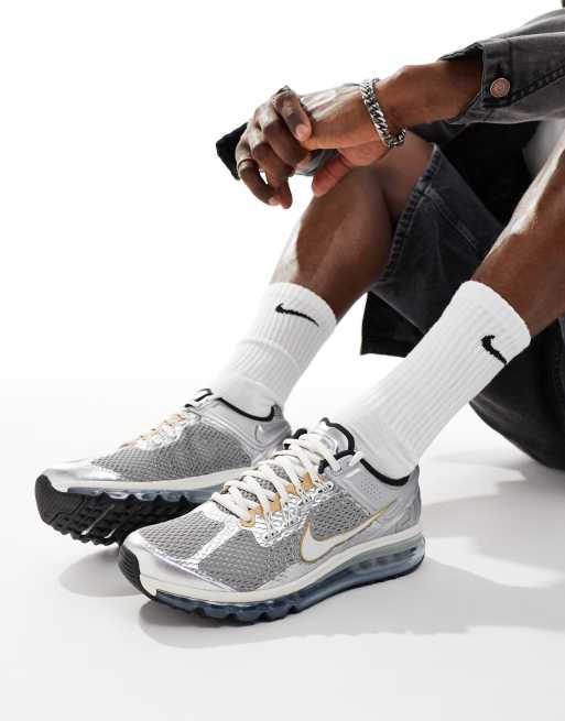Nike Air Max - 2013 - Sneakers i sølv- og guldfarve, 4 af 5