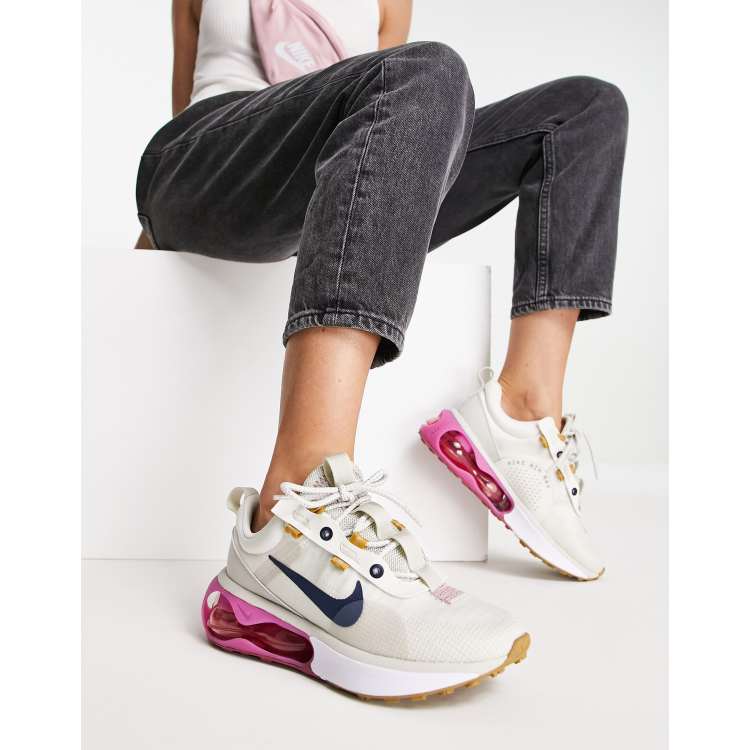 Nike Air Max trainers in white and pink | ASOS