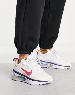 Nike Air Max 2021 trainers in white and pink blue mix | ASOS