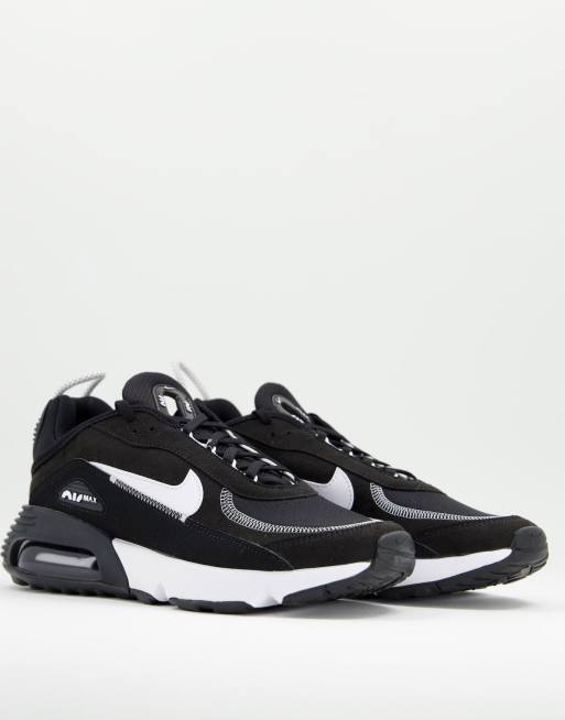 Nike air max 2090 trainers in white and hot sale black