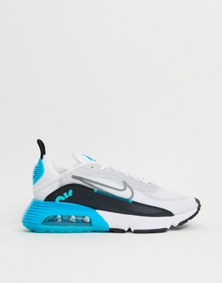 white and turquoise air max